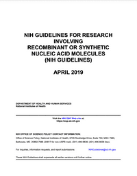 Recombinant Nucleic Acid Molecules Guidelines, 6th Edthumbnail image