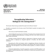 Strengthening laboratory biological risk managementthumbnail image