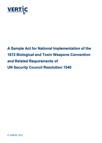 Sample Act for Implementation of BWC and UNSCR 1540thumbnail image